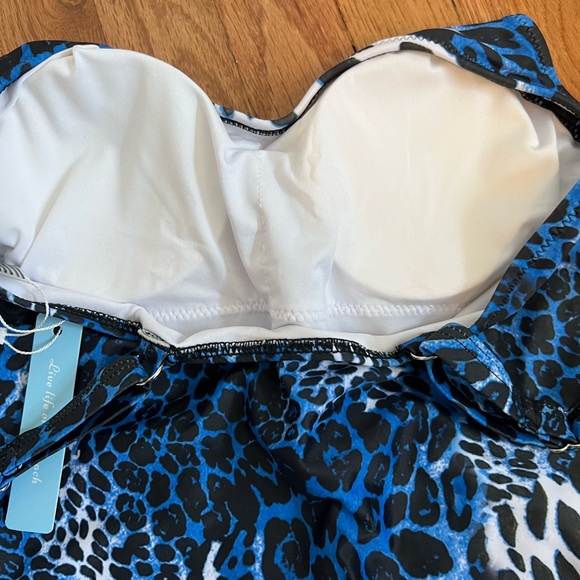 💙BRAND NEW BLUE LEOPARD SWIMSUIT - Picture 4 of 7